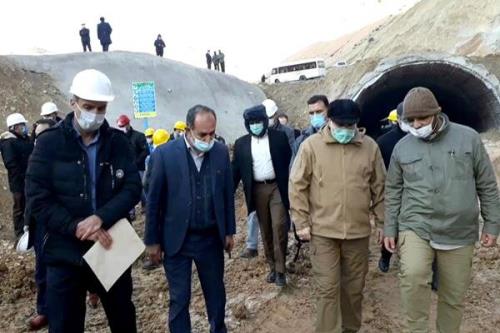 رییس مجلس از سد در دست راه اندازی تنگ سرخ یاسوج بازدید کرد